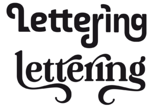 Schriftgattung Lettering