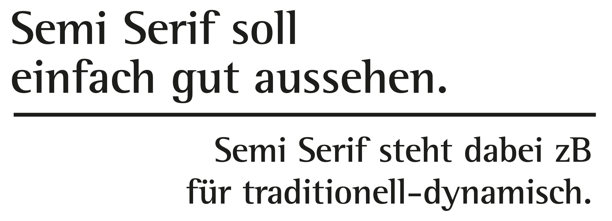 Semi Serif-Schriften